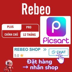 Tài khoản Picsart chính chủ, giá rẻ tại Rebeo Shop