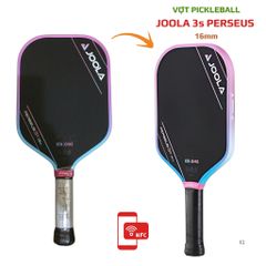 Vợt pickleball Joola 3s check NFC , mặt vợt carbon nhám cao cấp, logo đáy cán bằng nhôm