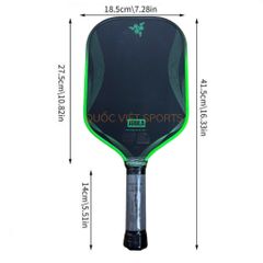 Vợt pickleball Joola Razer Gen 4 Pro 16mm hàng siêu cấp, Lõi Gen 4, mặt nhám lì carbon