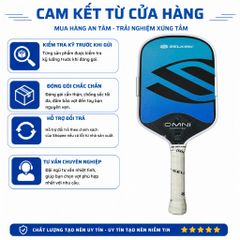 Vợt Pickleball Selkirk OMNI Elongated, lõi tổ ong, bản 16mm, mặt nhám carbon T700, màu xanh đen