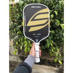 Vợt pickleball Selkirk Boomstik Project 003 Elongated , lõi tổ ong, mặt carbon , 16mm màu đen - vàng