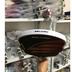 Vợt pickleball Selkirk Boomstik, mặt vợt carbon 16mm, lõi tổ ong ,hàng siêu cấp mặt vợt màu đỏ