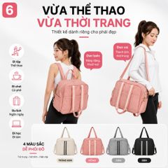 Balo thể thao, túi xách đựng vợt pickleball nữ, chất ni lông chống nước nhẹ, kích thước 39x18x36 cm