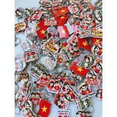 Móc khóa xe, móc chìa khóa chất liệu mica làm quà tặng, đồ lưu niệm (hình ngẫu nhiên)