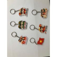 Móc khóa xe, móc chìa khóa chất liệu mica làm quà tặng, đồ lưu niệm (hình ngẫu nhiên)