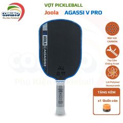 Vợt pickleball Joola Agassi Pro V (gen 5), bản 16mm , mặt vợt nhám carbon, lõi tổ ong, hàng siêu cấp