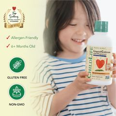Bổ sung Canxi và Magie Childlife Liquid 473ml - Giúp phát triển xương chiều cao cho trẻ