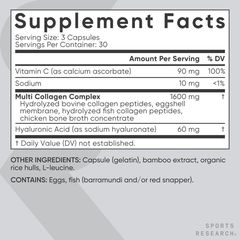 Multi Collagen Sport Research - Trẻ hóa da, tăng cường trí nhớ, sản xuất Mỹ