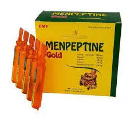 Menpeptine gold hỗ trợ tiêu hóa khỏe, giảm đầy hơi, khó tiêu, vị dễ uống, hôp 20 ống