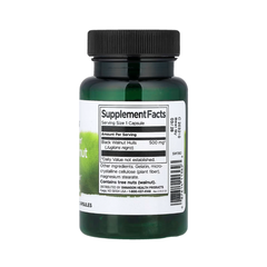 Viên Uống Hạt Quả Óc Chó - Nhập Mỹ Swanson Black Wallnut Hull - Hỗ Trợ Sức Khỏe Kháng Khuẩn - Hộp 60 viên