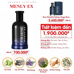 Nước Hoa Nam Charme Menly 100ML - Hương Gỗ Cay Nồng Nam Tính, Sang Trọng và Quyến Rũ, Thích Hợp Dùng Hàng Ngày