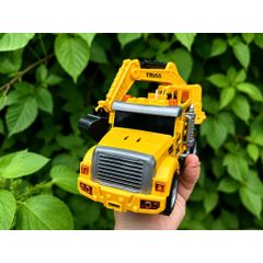 Xe xúc cẩu-Xe đồ chơi xúc cát màu vàng an toàn, phù hợp cho trẻ em