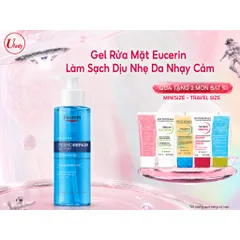 Gel Rửa Mặt Eucerin Làm Sạch Dịu Nhẹ Da Nhạy Cảm 200ml - DermatoCLEAN Hyaluron Cleansing Gel