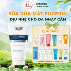 Sữa rửa mặt dịu nhẹ cho da nhạy cảm Eucerin Dermorepair Solution Amino Cleansing Foam
