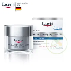 Kem Dưỡng Eucerin Dành Cho Da Lão Hoá Ban Đêm 50ml - Anti-Age Hyaluron [3X+] Filler Night Cream