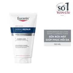Sữa rửa mặt dịu nhẹ cho da nhạy cảm Eucerin Dermorepair Solution Amino Cleansing Foam