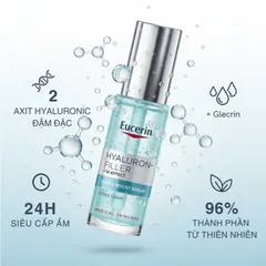 Serum Eucerin Cấp Ẩm & Ngăn Ngừa Lão Hóa 30ml - Hyaluron [3X]+ Filler Moisture Booster