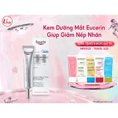 Kem Dưỡng Mắt Eucerin Giúp Giảm Nếp Nhăn 15ml - Hyaluron [3X]+ Filler Eye Cream SPF15