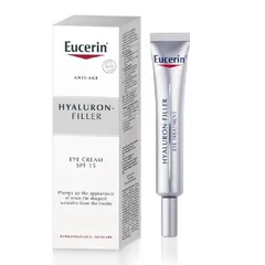 Kem Dưỡng Mắt Eucerin Giúp Giảm Nếp Nhăn 15ml - Hyaluron [3X]+ Filler Eye Cream SPF15
