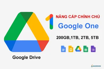 Voucher Google One 1 Năm- Fram 5 Thiết Bị 500GB/1.25TB/2TB/5TB Chính Hãng Giá Rẻ | Google Drive, Google Photos, Gmail, Video. BH Lỗi 1 Đổi 1