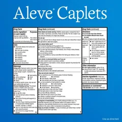 Viên uống Aleve Pain Reliever Naproxen Sodium 220mg 90 Caplets