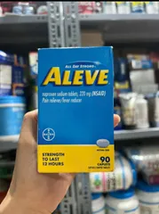Viên uống Aleve Pain Reliever Naproxen Sodium 220mg 90 Caplets