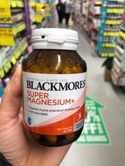 Viên uống Blackmores Super Magnesium+ |100 & 180 viên| Giảm căng cơ - Ngăn ngừa chuột rút - Hỗ trợ chức năng cơ bắp & hệ thần kinh [S/P Chuẩn Úc]