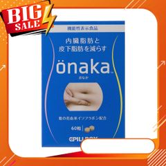 Cao Cấp (Cao cấp) Loại Đặc Biệt Viên uống giảm mỡ bụng Onaka Cpillbox 60 viên - Hỗ trợ vóc dáng thon gọn, sức khỏe dẻo dai từ Nhật Bản Bản Mới Chính Hãng Loại Tốt Bản Mới