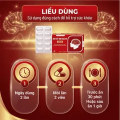 Viên uống hỗ trợ giảm nguy cơ tắc mạch, tăng tuần hoàn não Hoạt Huyết Thông Mạch Gold TW3 Foripharm (3 vỉ x 10 viên)