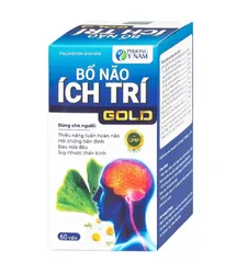 Viên uống tăng cường tuần hoàn não, giảm rối loạn tiền đình Bổ Não Ích Trí Gold (60 viên)