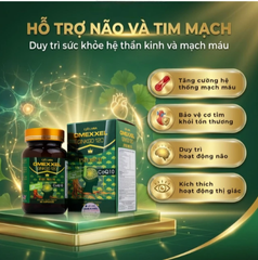 Viên uống hỗ trợ tốt cho não và tim mạch Omexxel Ginkgo 120 Premium (60 viên)