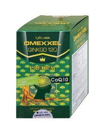 Viên uống hỗ trợ tốt cho não và tim mạch Omexxel Ginkgo 120 Premium (60 viên)