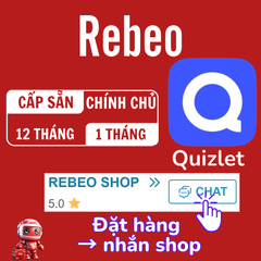 Nâng Tài Khoản Quizlet Plus 12 Tháng Tại Rebeo Shop