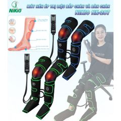 Máy Massage Chân Nikio NK-287 - Công Nghệ Túi Khí, Nhiệt Sưởi, Cải Thiện Suy Giãn Tĩnh Mạch, 3 Chế Độ Massage, Hỗ Trợ Khớp Gối