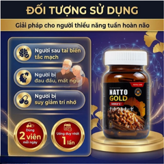 Viên uống hỗ trợ hoạt huyết, tăng cường tuần hoàn não Natto Gold 3000FU Royal Care (60 viên)
