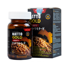 Viên uống hỗ trợ hoạt huyết, tăng cường tuần hoàn não Natto Gold 3000FU Royal Care (60 viên)