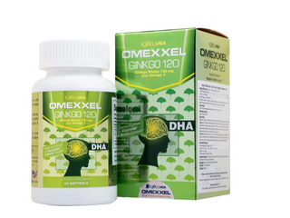 Viên uống hỗ trợ tăng tuần hoàn não, tốt cho tim mạch Omexxel Ginkgo 120 (60 viên)