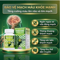 Viên uống hỗ trợ tăng tuần hoàn não, tốt cho tim mạch Omexxel Ginkgo 120 (60 viên)