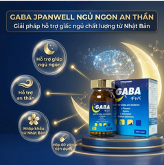 Viên uống hỗ trợ giảm các triệuu chứngg mất ngủ, khó ngủ, giấc ngủ không sâu, giảm lo lắng Gaba Jpanwell (60 viên)
