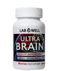 Viên uống bổ não, tốt cho mắt và tim mạch Ultra Brain Lab Well (60 viên)