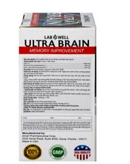 Viên uống bổ não, tốt cho mắt và tim mạch Ultra Brain Lab Well (60 viên)