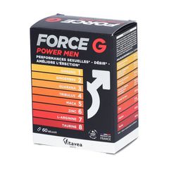 Hỗ trợ sinh lực nam Force G Libido Pháp 60 viên