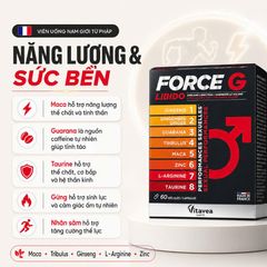 Hỗ trợ sinh lực nam Force G Libido Pháp 60 viên