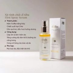 Serum dạng xịt khoáng căng bóng da D'ALBA First Spray Serum 100ml