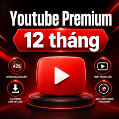 Tài Khoản YouTube Premium 12 Tháng Không Quảng Cáo - Giá Rẻ, Bảo Hành 100%, Truy Cập Nhiều Thiết Bị