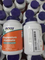 Viên uống Now Magnesium Glycinate |180 viên| Giảm căng thẳng/lo âu - Thư giãn thần kinh & cải thiện chất lượng giấc ngủ [S/P Chuẩn Mỹ]