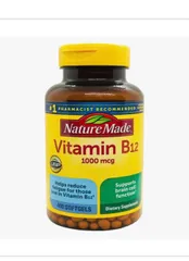 Nature Made Vitamin B12 1000 mcg Hỗ trợ chức năng tế bào não Giảm mệt mỏi cho những người thiếu Vitamin B12 400 Softgels