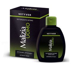 Dung dịch vệ sinh nam Malizia Vetyver Uomo Italia hương hoa cỏ, kháng khuẩn làm sạch Italia 200ml