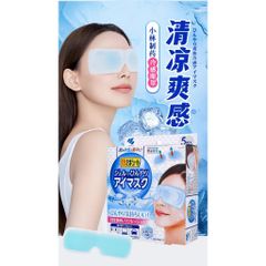 Mặt nạ massage mắt Kobayashi Cooling Eye Mask thư giãn đôi mắt Nhật Bản 5 miếng