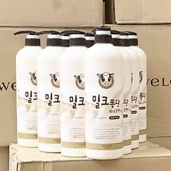 Sữa tắm sữa Bò trắng da Milk Pongdang Body Shower dưỡng ẩm, min da Hàn Quốc 1000ml